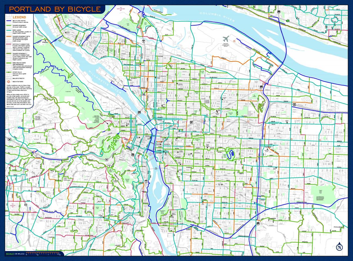 peta Portland basikal