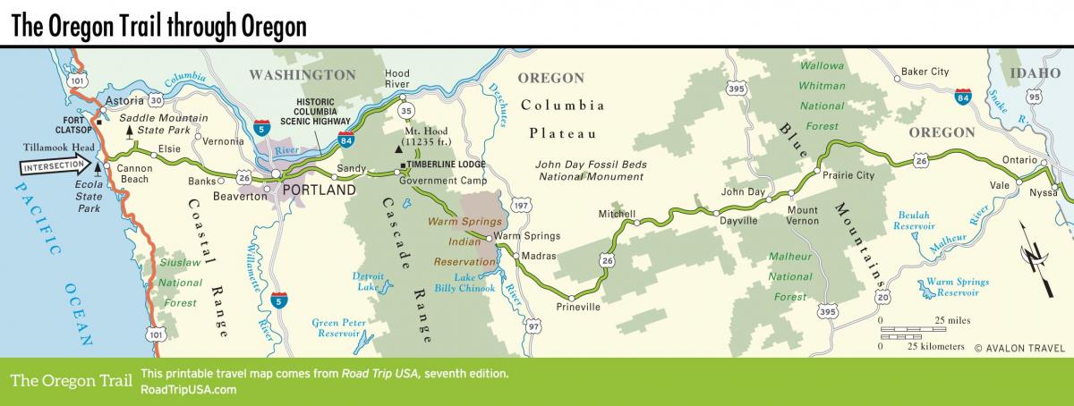 peta laluan Portland